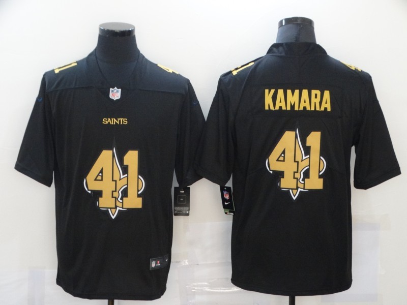 Men's New Orleans Saints #41 Alvin Kamara Black Jersey